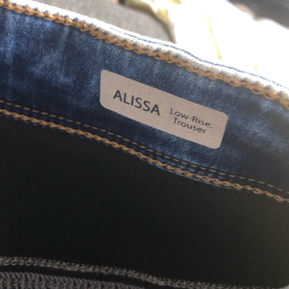 NWT Mavi Low Rise Trouser Alissa Jeans in Acid Wash Denim - Size 4 / 27 - Picture 3 of 5